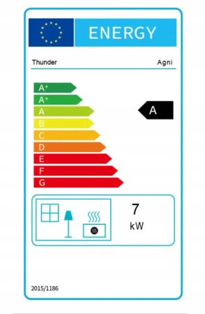 Cast iron wood stove AGNI 7 kW
