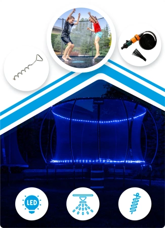 THUNDER INSIDE ULTRA 8FT 244cm trampoline BLUE