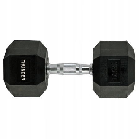 Hex dumbbell THUNDER 17,5 kg