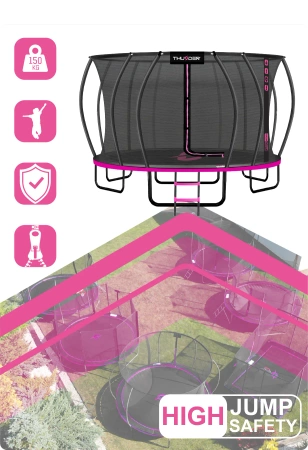THUNDER INSIDE ULTRA 16FT 488 cm trampoline PINK