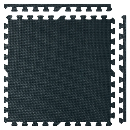 Black Exercise Puzzle Mat 60x60 cm THUNDER