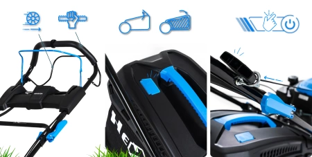 Hexwelt HW-KS-224 petrol lawn mower 53cm 4.4kW self-propelled