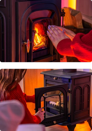 Cast iron wood stove AGNI 7 kW