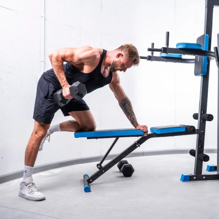 Training power rack with punch bag THUNDER HEAVY