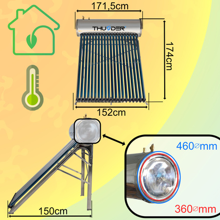 Pressure collector with THUNDER 200 L tank