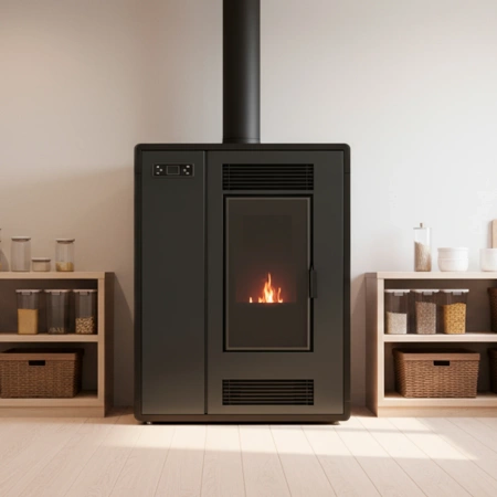 Pellet stove ARIA BLACK 12 kW