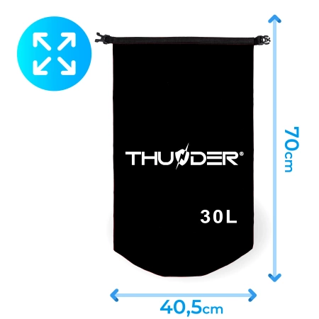 Waterproof Bag 30 L THUNDER black