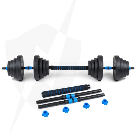 Adjustable bituminous dumbbells GYM-02 2x10 kg