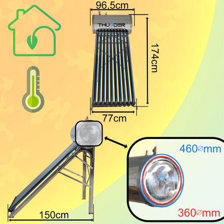 Pressure collector with THUNDER 100 L tank