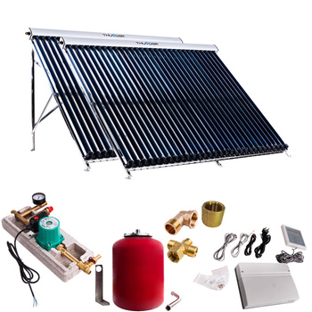 Solar kit with two 30 vacuum collectors, without solar cable and without tank