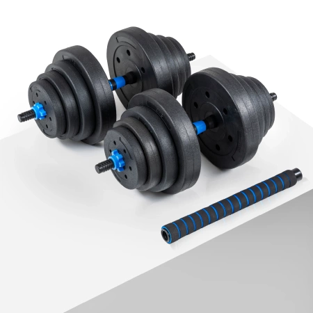 Adjustable bituminous dumbbells GYM-03 2x20 kg
