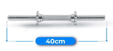 THUNDER Threaded Straight Bar 40 cm 30 mm