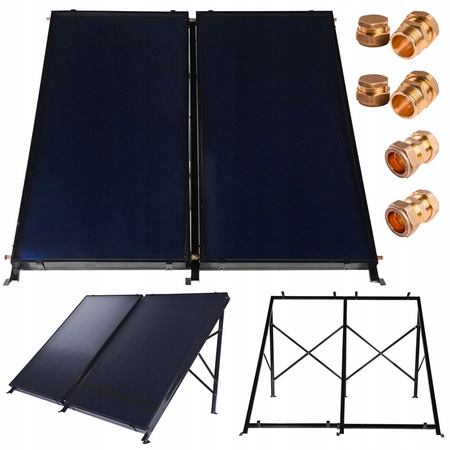 THUNDER 2x2.5 m flat plate solar collector