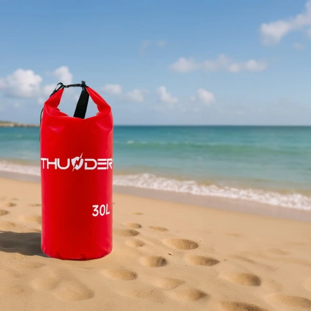 Waterproof Bag 30 L THUNDER red