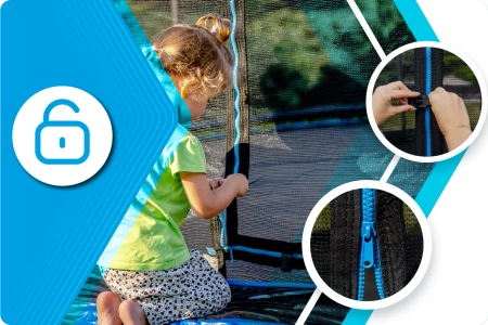 THUNDER INSIDE ULTRA 8FT 244cm trampoline BLUE