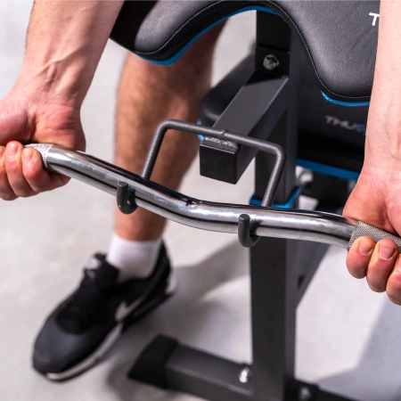 Training bench with pulley and preacher curl THUNDER VIGOR-C