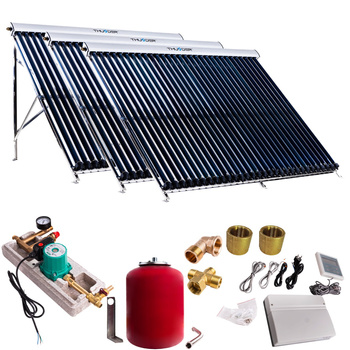 Solar kit with three 30 vacuum collectors, without solar cable and without tank