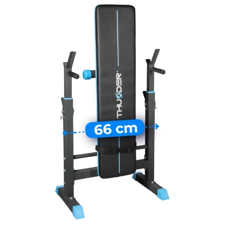 Training bench with barbell stands THUNDER MONET