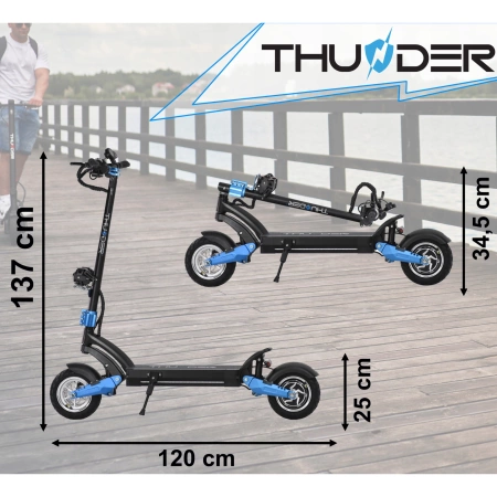 THUNDER ZEST 1600W 52V 14Ah Electric Scooter