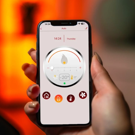 Pellet stove ARIA RED 12 kW