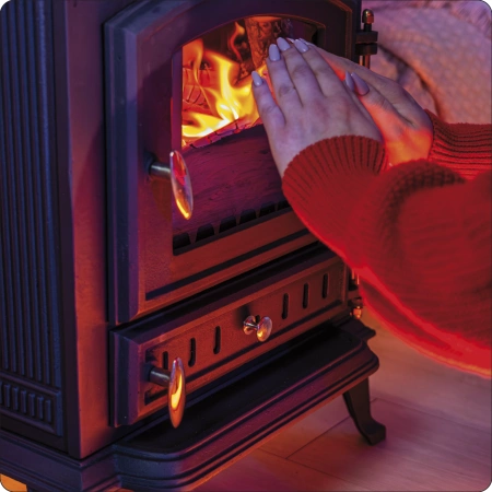 Cast iron wood stove MITRA 7 kW