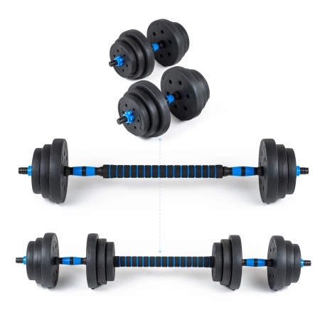 Adjustable bituminous dumbbells GYM-02 2x10 kg