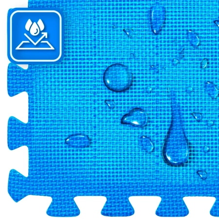 Blue-Gray Exercise Puzzle Mat 60x60x2 cm THUNDER