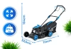 Hexwelt HW-KS-150 petrol lawn mower 46cm 2.6kW self-propelled