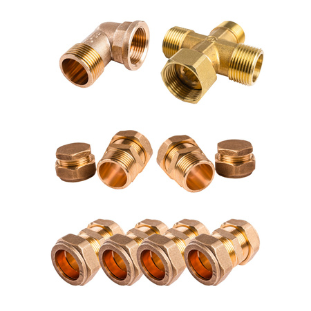 Solar kit with three 2.5 m² flat panels, without solar cable and without tank