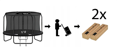 THUNDER INSIDE ELITE 12FT (366 cm) BLACK trampoline