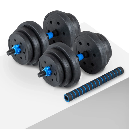 Adjustable bituminous dumbbells GYM-02 2x10 kg