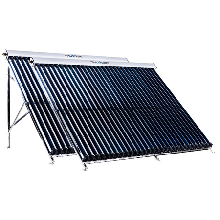 Solar kit with two 30 vacuum collectors, without solar cable and without tank