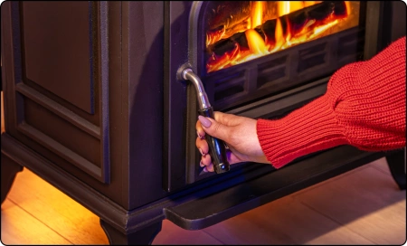 Cast iron wood stove HELIOS 10 kW