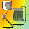 THUNDER non-pressurized solar collector with a 200 L tank