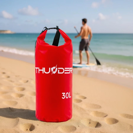 Waterproof Bag 30 L THUNDER red