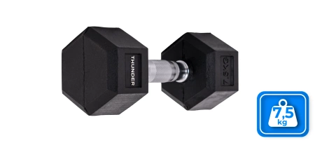 Hex dumbbell THUNDER 7,5 kg
