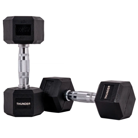 Hex dumbbell THUNDER 7,5 kg