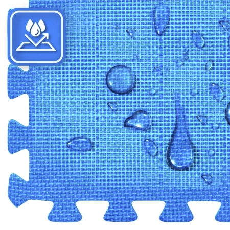 Blue-Gray Exercise Puzzle Mat 60x60x1 cm THUNDER