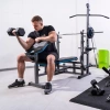 Training bench with pulley and preacher curl THUNDER VIGOR-C