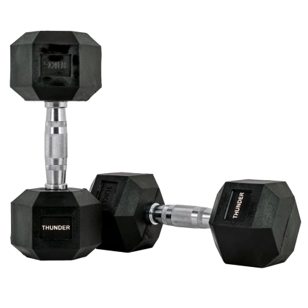 Hex dumbbell THUNDER 10 kg