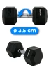 Hex dumbbell THUNDER 17,5 kg