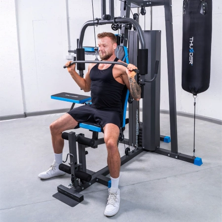 Training power rack with punch bag THUNDER HEAVY