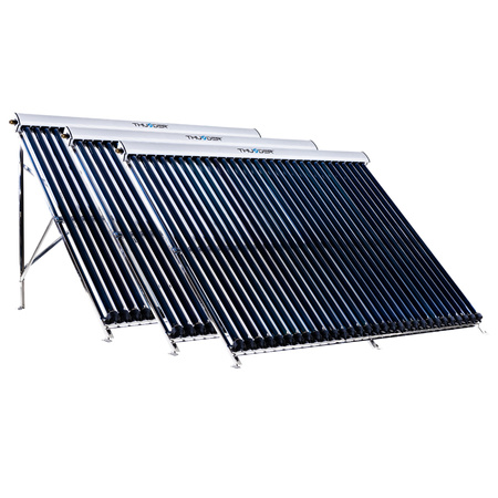 Solar kit with three 30 vacuum collectors, without solar cable and without tank