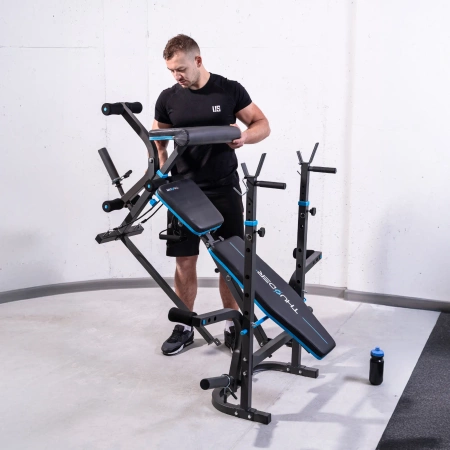 Training bench with preacher curl THUNDER VIGOR-B