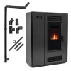 Pellet stove ARIA BLACK 12 kW