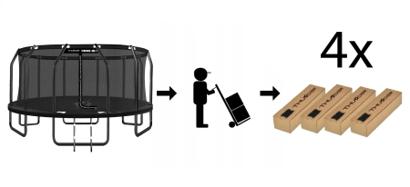 THUNDER INSIDE ELITE 16FT (488 cm) BLACK trampoline