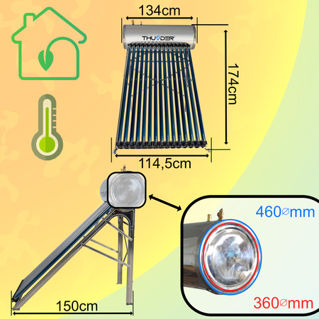 Pressure collector with THUNDER 150 L tank