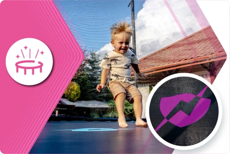 THUNDER INSIDE ULTRA 8FT 244 cm trampoline PINK